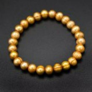 Genuine Yellow Freshwater Pearl Stretch Bracelet